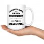 Gifts for Book Lovers I Love Reading Books Coffee Mug White Cup 11/15oz