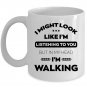 Gifts for Walkers I Love Walking Coffee Mug White Cup 11/15oz