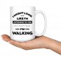 Gifts for Walkers I Love Walking Coffee Mug White Cup 11/15oz
