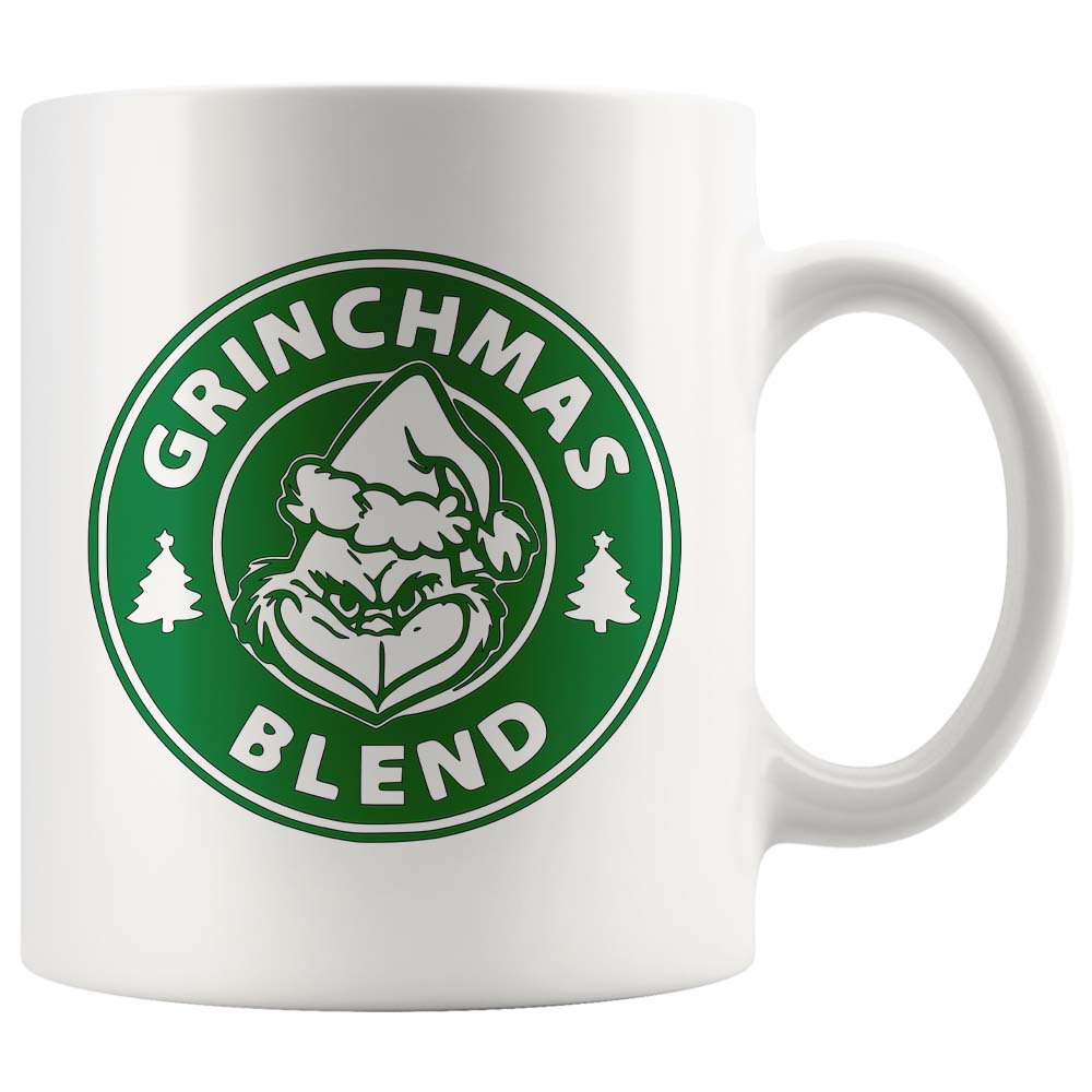 Grinchmas Blend Coffee Mug Mr Grinch Lover Christmas Gift Tea Cup White 11/15oz