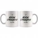 I am A Book Dragon Not A Worm, Book Lover Gifts Coffee Mug Tea Cup White 11/15oz