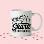 Mommy Shark Doo Doo Doo Coffee Mug Cup White 11/15oz, Birthday Anniversary Mothers Day Gifts For Mom