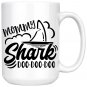 Mommy Shark Doo Doo Doo Coffee Mug Cup White 11/15oz, Birthday Anniversary Mothers Day Gifts For Mom
