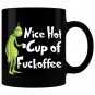 Nice Hot Cup Of Fuckoffee Christmas Grinch Coffee Mug Black 11/15oz