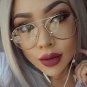New Cool Clear Lens Aviator Metal Gold Frame Glasses Retro Hipster Trend Fashion