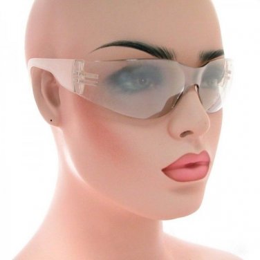 PROFESSIONAL SAFETY GLASSES CLEAR LENS EYEWEAR IMPACT RESISTANT ANSI Z87.1 OSHA