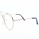 Wholesale Lot Clear Lens Metal Aviator Pilot Eye Sun Glasses Assorted Colors