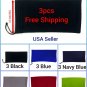 3 New Black Pouch Bag Soft Cleaning Case Sunglasses Eyeglasses Glasses