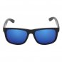 Matte Finish Reflective Color Mirror Lens Medium Horn Rimmed Justin Sunglasses
