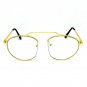 12X Men VINTAGE RETRO AVIATORS Style Clear Lens EYE GLASSES Frame Gold & Silver
