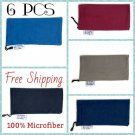 6 PC Eyewear Eyeglass Microfiber Soft Cloth Bag Pouch Case USA FREE SHIPPING