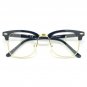60s Retro Malcolm X Horn Rim Hipster Vintage Glasses Black - Malcom