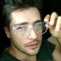 Men's Women VINTAGE RETRO Style Clear Lens EYE GLASSES Transparent Crystal Frame