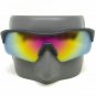 NEW UV400 Mirror Lens Mens Fishing Cycling Baseball Sport Wrap Sunglasses