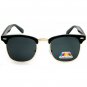 CLASSIC VINTAGE 60's RETRO Style SUN GLASSES SHADES Black & Gold Frame Dark Lens