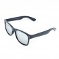 2 MEN Sunglasses Wayfare Super Dark Black & Silver Mirror lens bundle