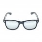2 MEN Sunglasses Wayfare Super Dark Black & Silver Mirror lens bundle