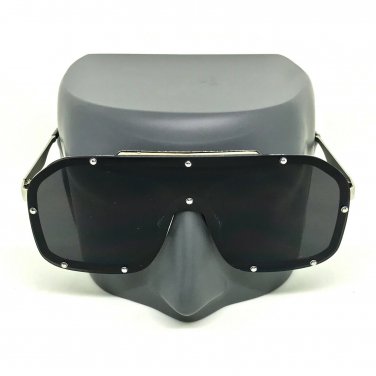 Fashion Big Oversize Flat Lens Square Men Women Aviator Clear Lens Sunglasses