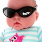 Kids Age 1 to 3 Sports Black Sunglasses Flexible Frame For Children Boys Girls