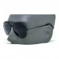 AVIATOR SUNGLASSES RETRO VINTAGE BLACK LENS POLICE PILOT METAL FRAME BLACK NEW