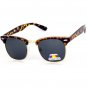 Polarized Sunglasses Malcolm X Mens Women Classic Retro Half Frame - UV 400 Lens
