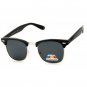 Polarized Sunglasses Malcolm X Mens Women Classic Retro Half Frame - UV 400 Lens