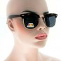 Polarized Sunglasses Malcolm X Mens Women Classic Retro Half Frame - UV 400 Lens