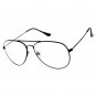 Men CLASSIC VINTAGE RETRO Style Clear Lens EYE GLASSES Large Black Fashion Frame