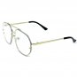 Mens OVERSIZED VINTAGE RETRO Style Clear Lens SUN GLASSES Silver Metal Frame
