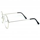 CLASSIC VINTAGE RETRO Style Clear Lens EYE GLASSES Small Silver Fashion Frame