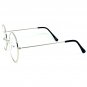 CLASSIC VINTAGE RETRO Style Clear Lens EYE GLASSES Small Silver Fashion Frame