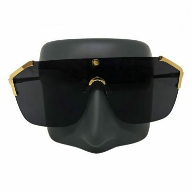 NEW GG 30601SD Sunglasses Metallic Gray-Black Frame/ Gray Lens GG0291S 001