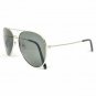 New Aviator Pilot Classic Sunglasses Silver Frame Smoke Lens Grey Lenses 3210SDR