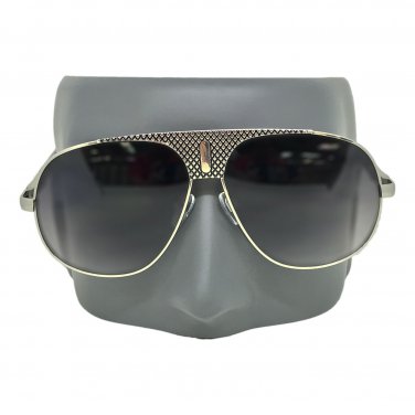 New Aviator Oversized Silver Metal Mach Big Square Fashion Men Women Sunglasses