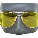 Aviator Tactical Shooting Glasses Yellow Lens Military Night Driving Sunglasses