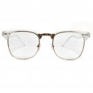 New Men's Women's Clubmaster Eyeglasses Transparent/Demo Lens
