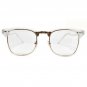 New Men's Women's Clubmaster Eyeglasses Transparent/Demo Lens