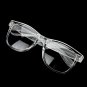 Classic Square Crystal Translucent Frames Clear Lens WaYfe Big Eyeglasses 8068 L