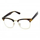 CLASSIC VINTAGE RETRO Style Clear Lens EYE GLASSES Tortoise & Gold Fashion Frame
