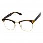 CLASSIC VINTAGE RETRO Style Clear Lens EYE GLASSES Tortoise & Gold Fashion Frame