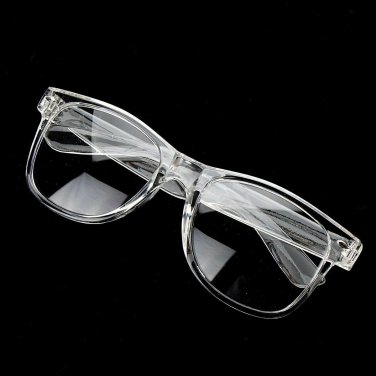 White Crystal Clear Translucent Square Celebrity Diva Frames Eye Glasses 8759 IT