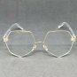 Menâs Women VINTAGE RETRO Style Clear Lens EYE GLASSES Transparent Crystal Frame