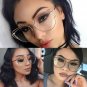 Women's EXAGGERATED VINTAGE RETRO Style Clear Lens EYE GLASSES Rose Gold Frame