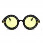 NEW "L'Aveugle Par Amour" Sunglasses Sun Glasses Yellow Lens USA Round Retro UV