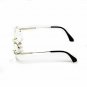 Round Cut Rimless Gold Frame Luxury Hip Hop Fashion Mens Clear Lens Glasses