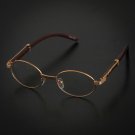 New Oval Unisex clear glasses Oval UV400 Lenses and Gold frame RICH HOMIE