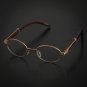 New Oval Unisex clear glasses Oval UV400 Lenses and Gold frame RICH HOMIE