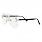 New CLASSIC VINTAGE RETRO Style Clear Lens EYE GLASSES Rimless Transparent Frame