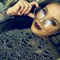 OVERSIZED VINTAGE RETRO Style Clear Lens SUN GLASSES Large Gold Metal Frame