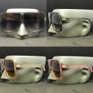 Aviator Oversized Square Betty Design Flat Top Fashion Sunglasses Men Women